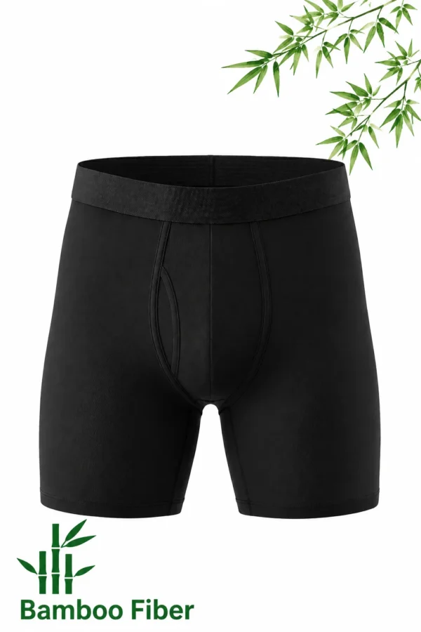 Men's Bamboo Fiber Mid-Rise Athletic Boxer