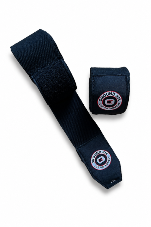 KIK Boxing Hand Wraps – 4.5 Meter Black